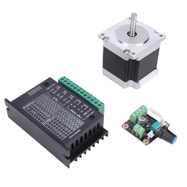 Kit Nema23 Kit De Controlador De Motor Paso A Paso 23HS5628 126N.cm 2.8A 56 Mm 6,35 Mm Motor De Diámetro De Eje Con Controlador De Motor Bifásico TB6600 Para Grabador Impresora