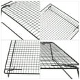 thumbnail image 5 of Raindrops Black Carbon Steel Cooling Rack for Kitchen with Hollow Design and Thick Structure 10.5x15.5 Inches, 5 of 8