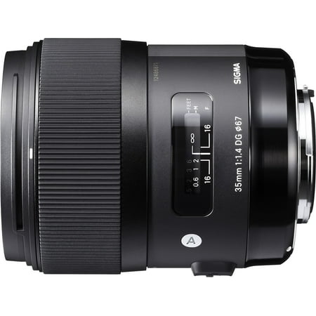 Sigma - 35mm f/1.4 DG HSM Art Standard Lens for Select Sony Digital Cameras - Black