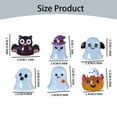 thumbnail image 3 of HCTSHG 6 Pcs Halloween Mini Resin Animals Figures Kit - Luminous Tiny Resin Figurines Accessories, Glow in The Dark Miniature Ghost Figurines for Halloween Party, Tabletop Decor, 3 of 9