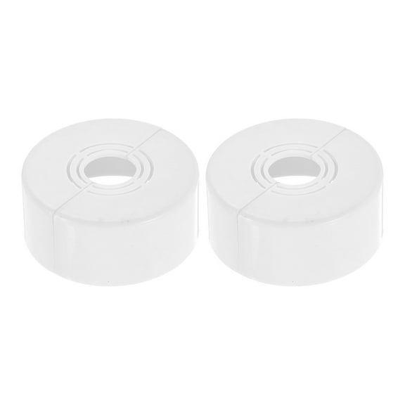 2Pack Wall Split Flanges, 1.18" Thick Cuttable Escutcheon Plate, White
