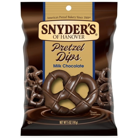 Snyder's of Hanover Pretzels, Dips Milk Chocolate Covered Pretzels, 5 oz