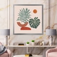 thumbnail image 3 of Designart 'Sun and Moon Shapes In Retro Green & Terracotta Tone' Modern Framed Art Print, 3 of 4
