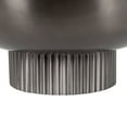 thumbnail image 6 of Kate and Laurel Rooks Ribbed Decorative Metal Bowl, 12 Inch Diameter, Gray Gunmetal, Modern Raised Fruit Bowl for Kitchen Counter or Use as a Key Bowl for an Entryway Table, 6 of 9