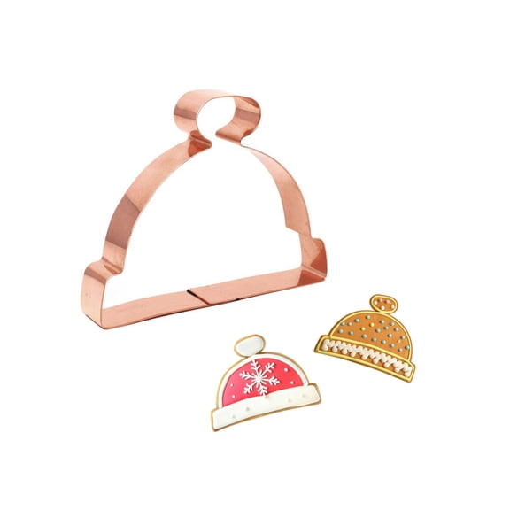 Stocking Cap Christmas Hat Cookie Cutter, 4.75 X 3.25 inches