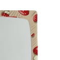 thumbnail image 2 of Ambesonne Polka Dots Fitted Sheet, Cartoon Mushrooms, Full Size, Ivory Red Tan, 2 of 2