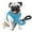 Sky Blue, variant on MoNiBloom No Pull Dog Harness with Leash, No Choke Reflective Pet Vest Adjustable Breathable Mesh Harnesses Dogs Walking, Sky Blue L