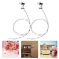 thumbnail image 3 of Dollhouse Scene Lighting Dollhouse Miniature Lamps for Home Use 2Pcs Wall Lights, 3 of 4