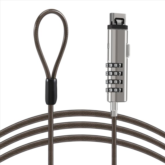 4 Digital Universal Lock USB Laptop Security Cable for Computer