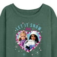 thumbnail image 3 of Barbie - Holidays & Christmas - Let It Snow - Women's Lightweight French Terry Long Sleeve Shirt, 3 of 5