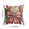 thumbnail image 3 of Horivan Christmas Pillow Covers 17x17 Inch Holiday Decor Soft Cotton Cushion Cases with Hidden Zipper for Living Room Sofa Bed Seasonal Home Decorative Throw Pillow Covers, 3 of 6