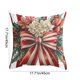 thumbnail image 3 of Fundas de Almohada Navideñas de 45X45 Cm (17,7X17,7 Pulgadas) de Algodón Decorativo | Tela Suave | Cremallera Oculta | Decoración Navideña Festiva para El Hogar | 1 Funda de Almohada, 3 of 6