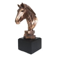 thumbnail image 4 of Ebros Madagascar Safari Zebra Horse Bust Statue In Bronze Electroplated Finish, 4 of 7