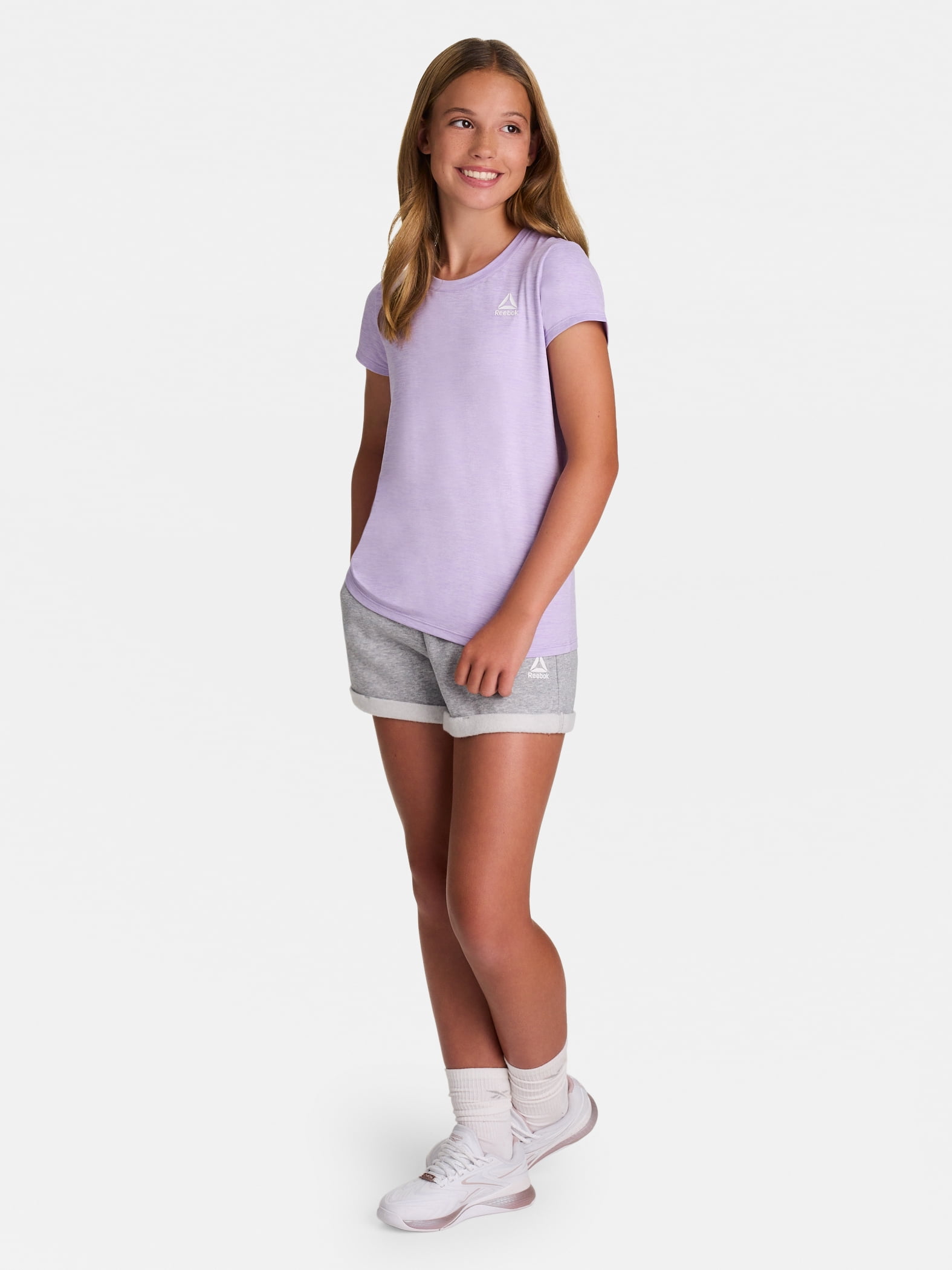 Reebok Girl's Legacy Short Sleeve Performance T-Shirt, Sizes 4-18