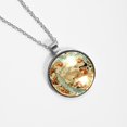 thumbnail image 4 of Atlas Women's Glass Circular Pendant Necklace, 4 of 5