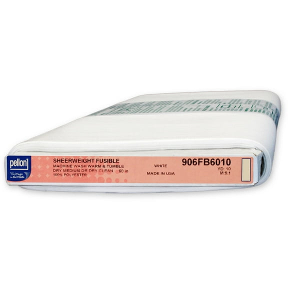 Pellon 906F Fabric Interfacing, White 60" x 10 Yards by the Bolt