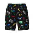 thumbnail image 4 of Lsque Mens Swim Trunks Gamepads Pattern - Bathing Suit Compression Liner - Beach Swim Shorts Swimwear - (S-3XL) - Stretch Quick Dry -X-Large, 4 of 9