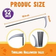thumbnail image 2 of Joyfy 52 inch Halloween Grim Reaper Scythe Accessories, Grim Reaper's Weapon for Halloween Party Dress Up, 2 of 8