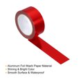 thumbnail image 3 of Uxcell 15mmx5m Metallic Foil Masking Washi Tape Art Craft Decoration, Red 2 Roll, 3 of 5