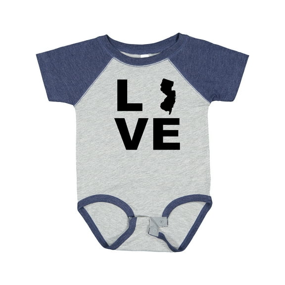 Inktastic Love New Jersey Boys or Girls Baby Bodysuit