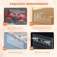 thumbnail image 2 of 8pcs Shelf Support Peg Punch Free Cabinet Book Shelves Pegs Clear Shelf Pegs, 2 of 8