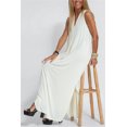 thumbnail image 5 of Conjunto de vestido cárdigan elegante para mujer, chaqueta holgada de manga larga lisa, vestidos sin mangas con abertura, ropa informal para oficina y vacaciones en la calle, 5 of 5