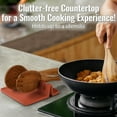 thumbnail image 4 of Zulay Silicone Utensil Rest with Drip Pad for Multiple Utensils BPA-Free Stove Top - Canyon Rose, 4 of 7