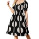 thumbnail image 2 of Vestido de manga corta con rayas moradas y doradas Vestido para niñas vestidos de verano conjuntos de verano para mujeres, 2 of 7