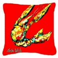 thumbnail image 1 of Carolines Treasures MW1146PW1414 Crawfish Move Over Canvas Fabric Decorative Pillow, 1 of 4