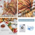 thumbnail image 2 of Fsddascl Orange Yellow Gnomes Fall Blackout Curtains for Bedroom/Living Room, Thermal Insulated Kitchen Curtains, Thanksgiving Botanical Leaves Grommet Darkening Window Treatment Drapes 52"x72"x2, 2 of 6