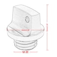 thumbnail image 3 of Oil Filler Screw Caps Motorcycle M20x2.5 Oil Filler Caps Screw Plug Caps Aluminum Alloy- Replacement for 250RR 600RR, 3 of 8