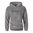 thumbnail image 4 of Men's Embroidered Lettering Hoodie Casual Pullover Sweatshirt For Athletic Streetwear Comfort Fit Oversized Pullover Long Sleeve Crewneck Casual Tops, 4 of 9