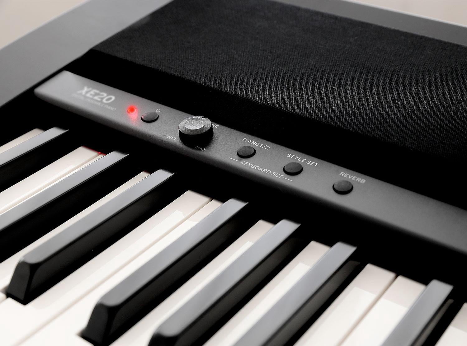 Korg XE20 88-Key Home Digital Ensemble Piano with Accompaniment with Sheet Music Stand