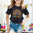 thumbnail image 2 of Kids Shirts Girls Cartoon Print Short Sleeve T Shirts Trendy Crew Neck Blouse Tops T Shirt for Boys and Girls 3-4 Years, 2 of 4