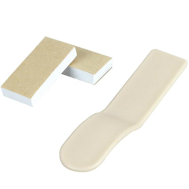 Elevador de tapa de inodoro de plástico, elevador de tapa de asiento de inodoro con manija para evitar tocar el asiento, elevador de higiene del dispositivo de elevación con almohadillas autoadhesivas fuertes(16 LingWen 8390605153099