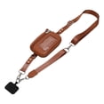 thumbnail image 2 of Adjustable Phone Lanyard Crossbody Strap with Detachable Wallet and ID Window Multi-purpose Cell Phone Storage Bag for Travel and Daily Errands, Brown, 2 of 4