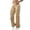 Khaki, variant on Tqcoqu Cargo Pants for Women with Pockets High Waisted Hiking Baggy Trousers Stretchy Wide Leg Y2K Streetwear,Army Green,Women's S-XL