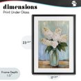 thumbnail image 4 of Stupell Industries Traditional Tall Flowers in Glass Vase Black Framed Print Under Glass, 17 x 23, by Petals Prints Design, 4 of 8