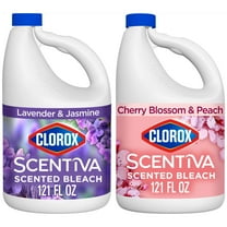 Clorox Scentiva Scented Bleach, Disinfecting Cleaner, Lavender and Jasmine, and Cherry Blossom 121 fl oz Bundle