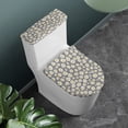 thumbnail image 2 of HELLHERO Pack of 2 Bathroom Seat Covers for Bathroom Accessories Daisy Stretch Toilet Lid Cover Universal, 2 of 8