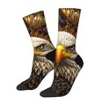 thumbnail image 1 of Balery Vintage Pattern Bald Eagle Calcetas Largas con Estampado para Hombre y Mujer – Suaves y Transpirables, Talla Única (US 5-11), 1 of 6