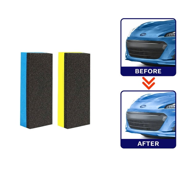 Esponja para lavado de coches - Esponja limpiadora de alta densidad para cocina, baño, neumáticos y sabates, almohadilla de 7x3x1,5cm