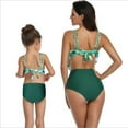 thumbnail image 4 of Mommy and Me Swimsuit Solid Color/Printed Bra Panty 2-Piece Bikini Set, 4 of 4