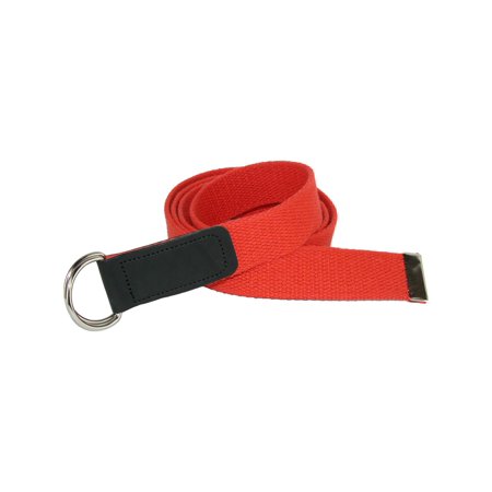 Plus Size Cotton Web Belt with Double D Ring