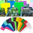 thumbnail image 7 of 100Pcs Plastic Stick T Plant Labels Garden Pot Tray Flower Tag Free Marker (Coffee color), 7 of 7