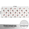 thumbnail image 5 of Kitchen Rugs Sets Of 2,White Cow Heart Pattern Anti Fatigue Kitchen Mat Rugs Non Slip Washable,Decorative Kitchen Floor Mats for Kitchen,Sink,Laundry,17"X47", 5 of 5