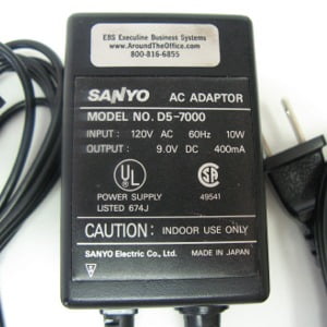 Sanyo D5-7000 Power Adaptor