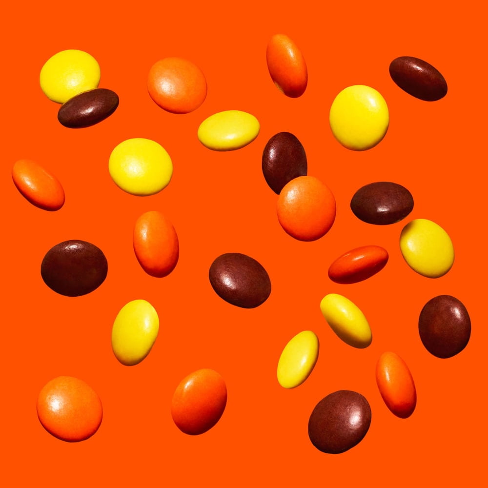 REESES PIECES Peanut Butter in a Crunchy Shell Candy Bag 9 oz - 5 Pack