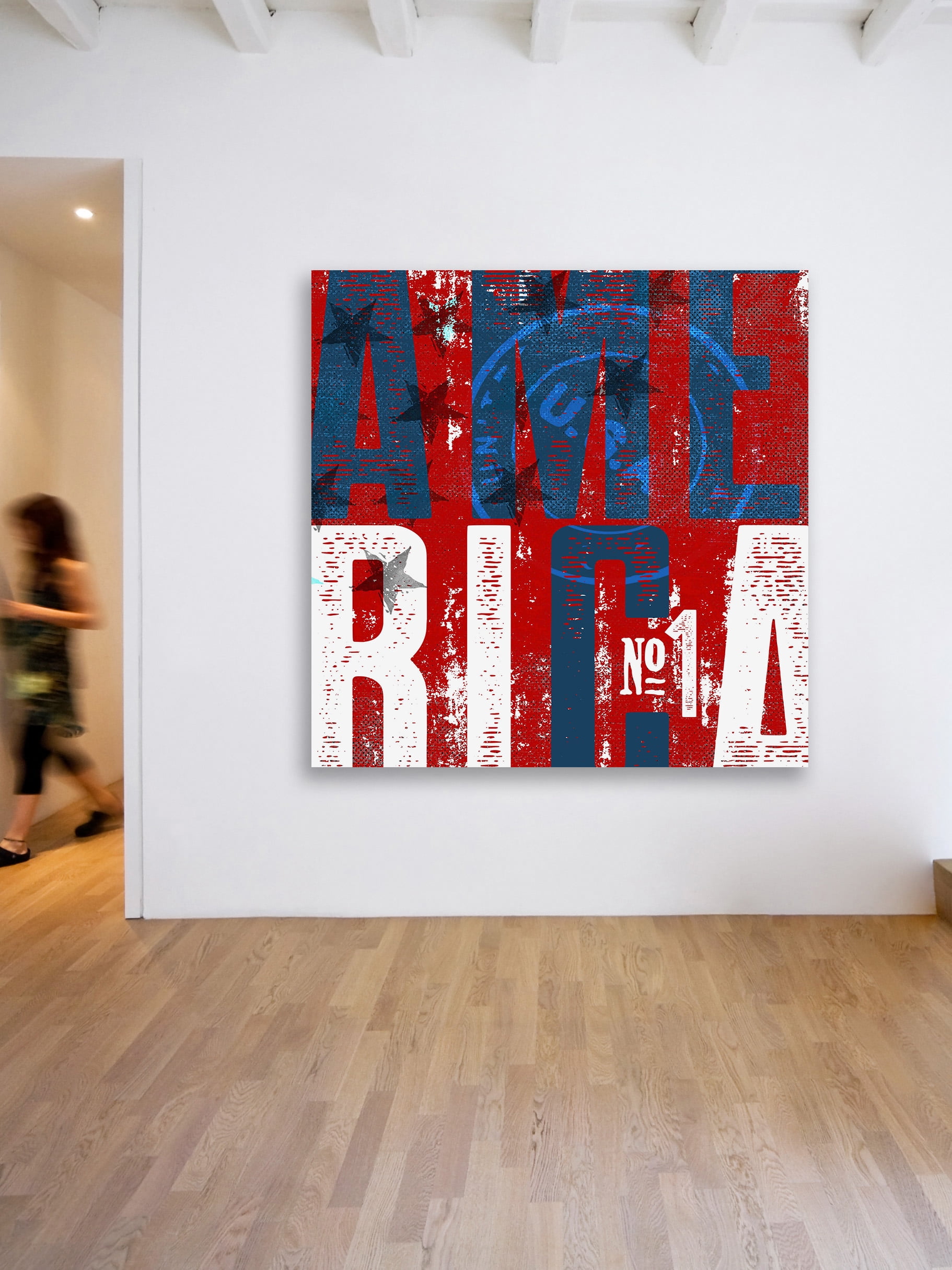 "America No.1" Painting Print on Wrapped Canvas