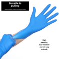 thumbnail image 2 of Guantes de nitrilo desechables, impermeables, de goma azul gruesa, para inspección, de látex, para protección de la piel y de plástico, venta al por mayor de Dingdong, 2 of 5